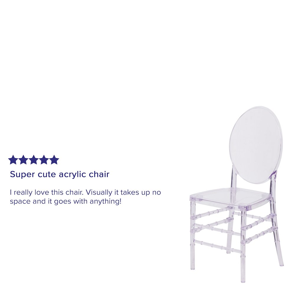 Elegance Crystal Ice Stacking Florence Chair. Picture 4