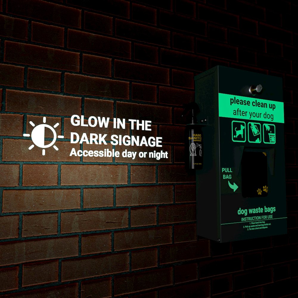 Pet Waste Bag Dispenser with Hand Sanitizer Bottle. Picture 9