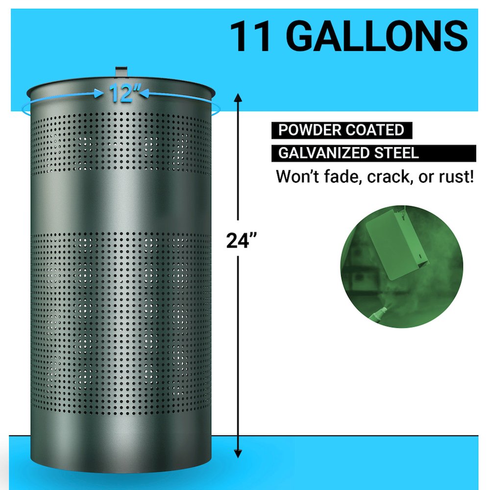 Pet Waste Lidded Trash Can. Picture 5