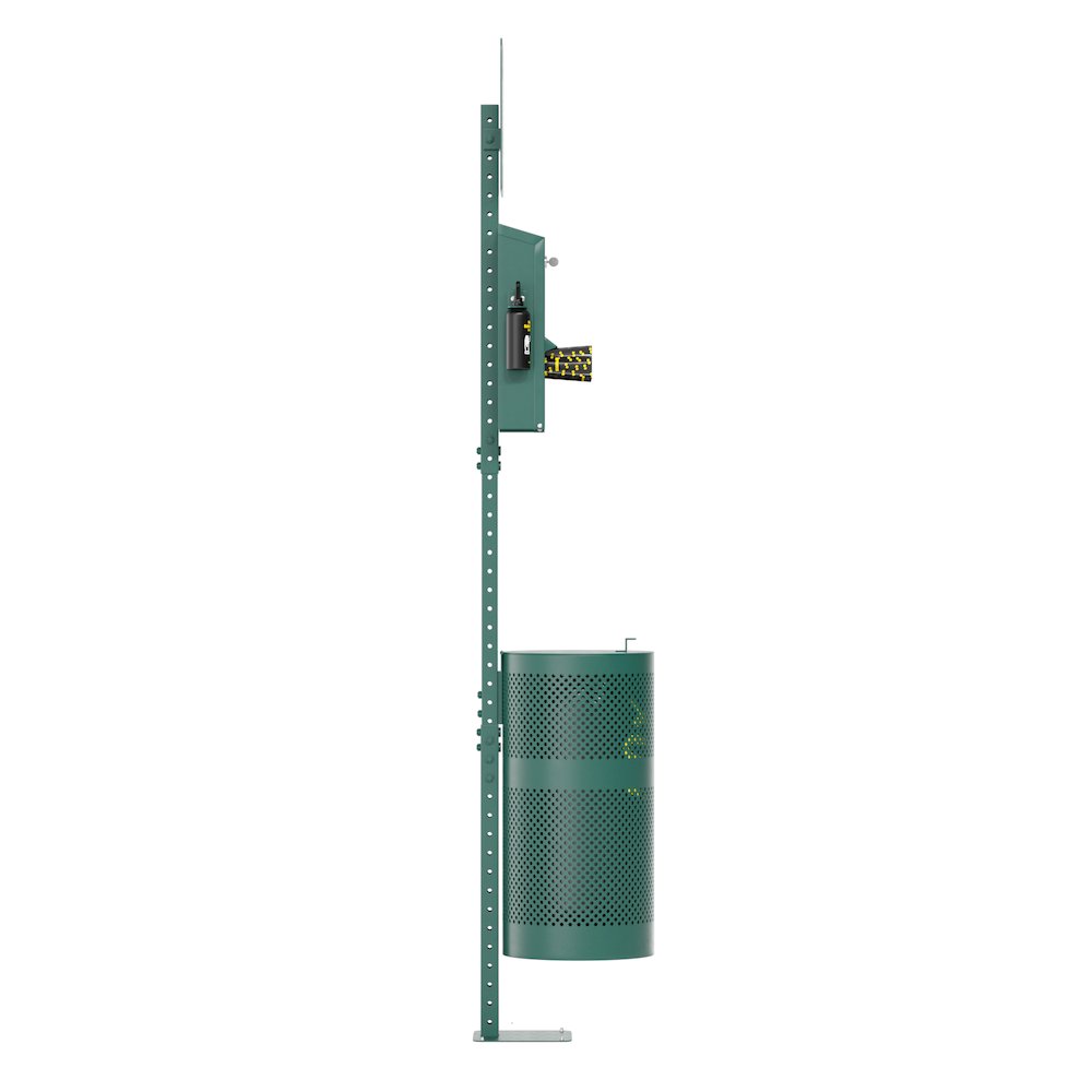 Pet Waste Station with Lidded Trash Can. Picture 8