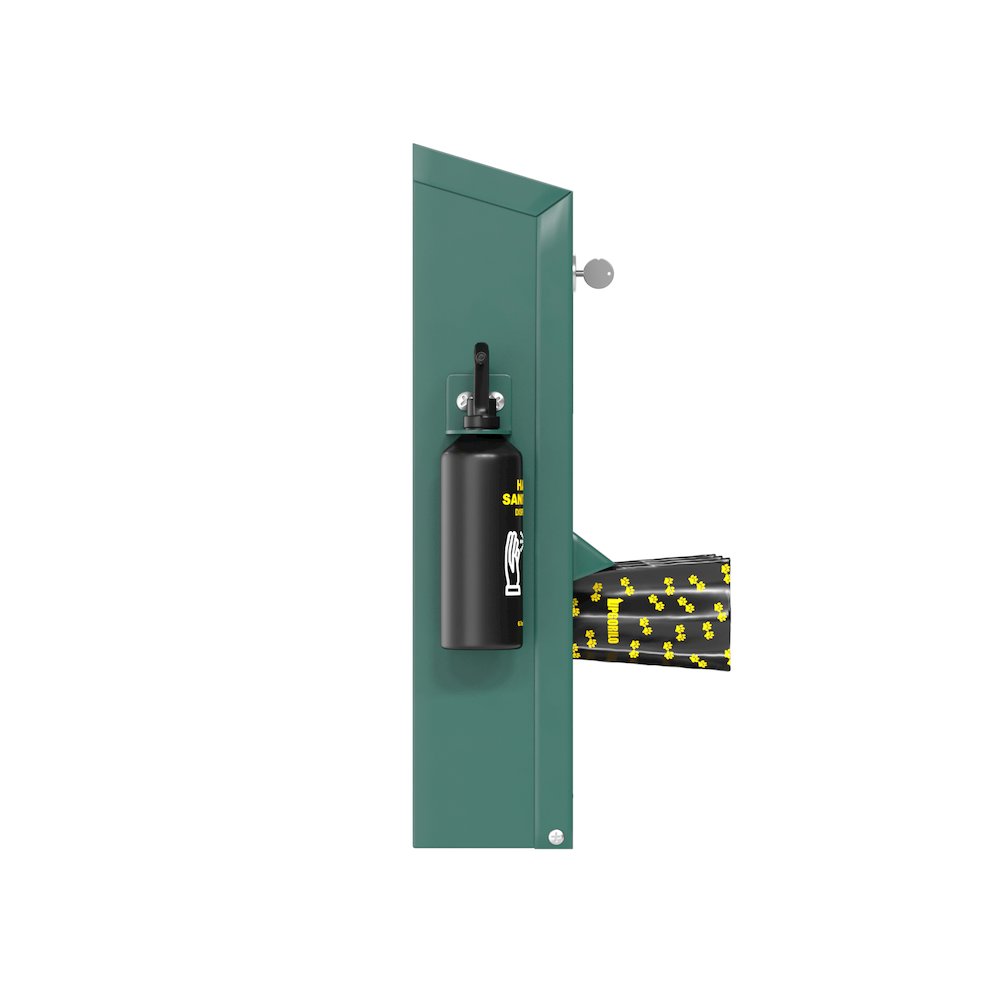 Pet Waste Bag Dispenser with Hand Sanitizer Bottle. Picture 9
