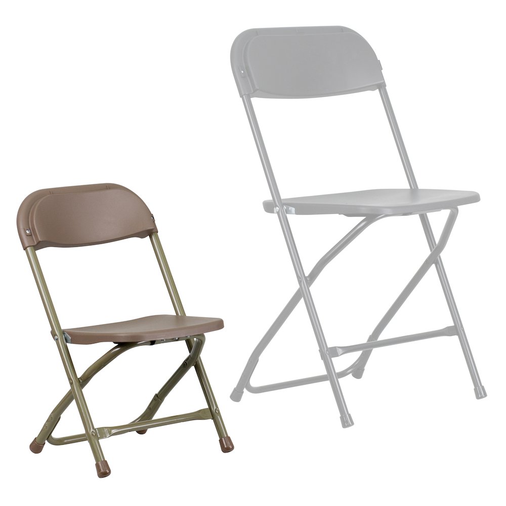 2 Pk. Kids Brown Plastic Folding Chair. Picture 9