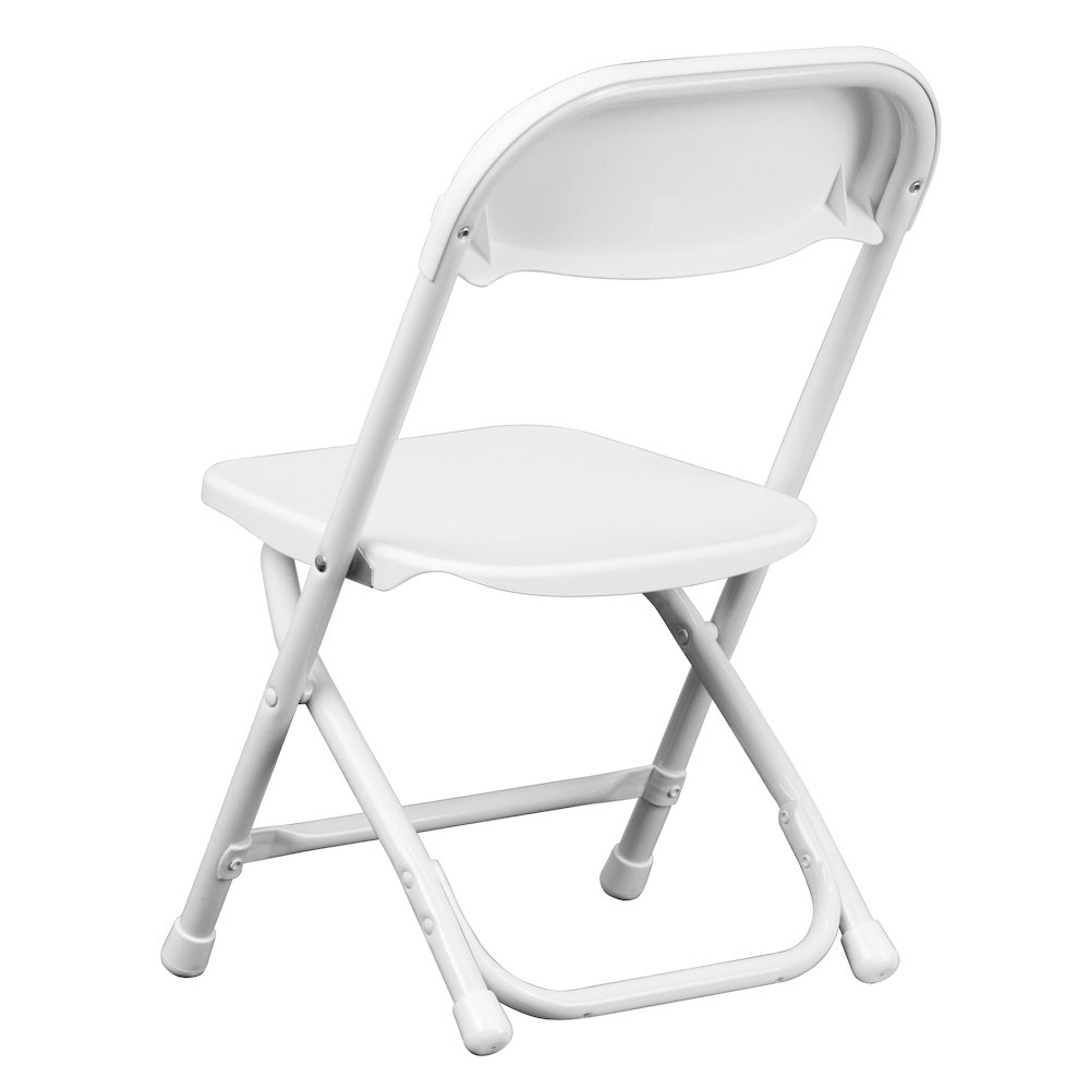 2 Pk. Kids White Plastic Folding Chair. Picture 10