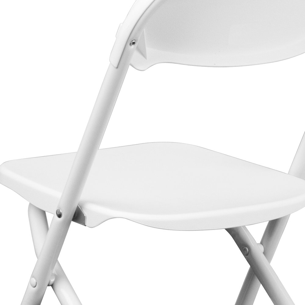 2 Pk. Kids White Plastic Folding Chair. Picture 14