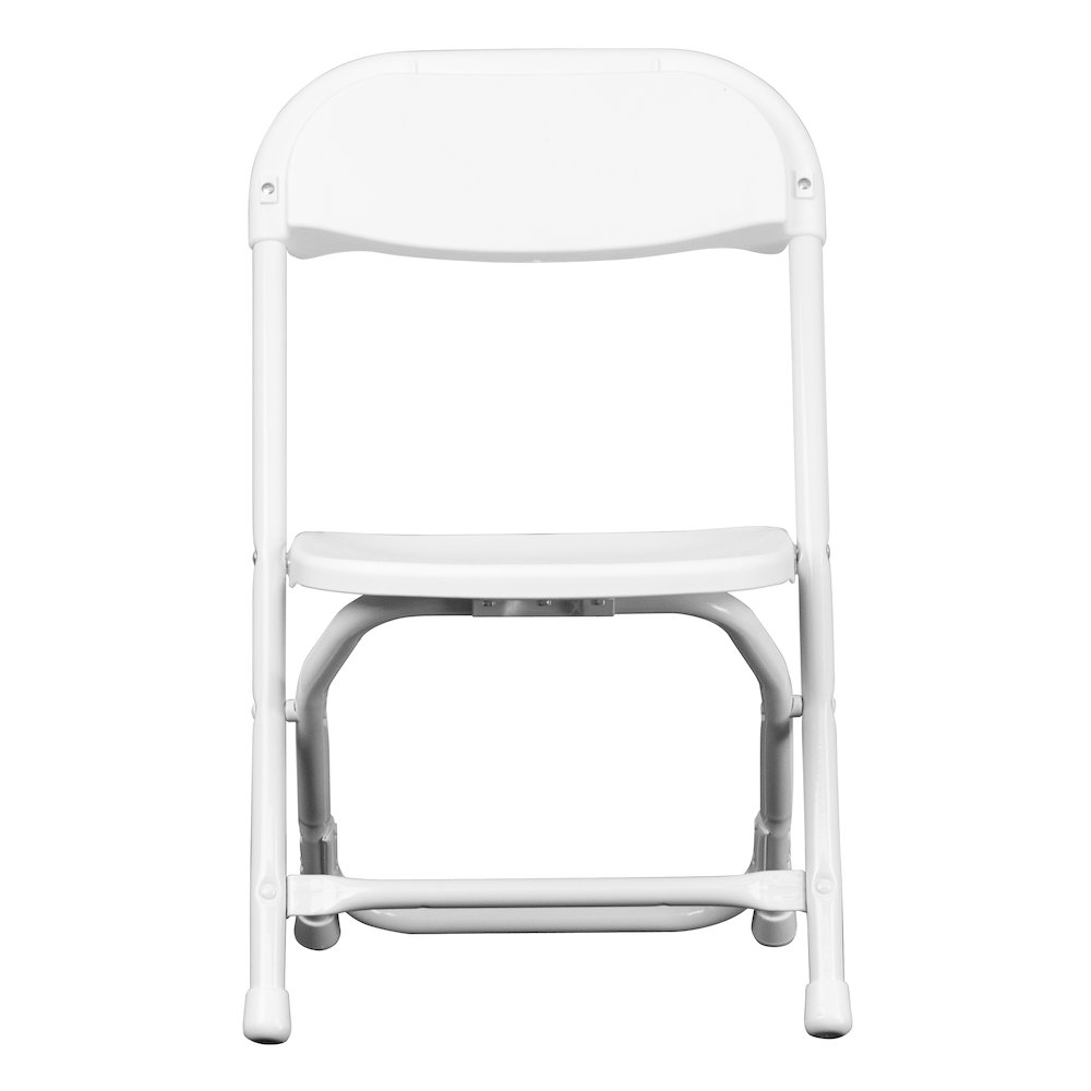 2 Pk. Kids White Plastic Folding Chair. Picture 13