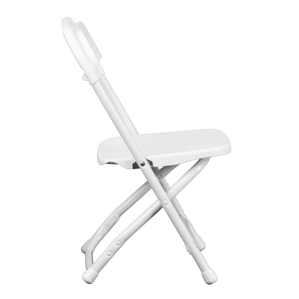 2 Pk. Kids White Plastic Folding Chair. Picture 12