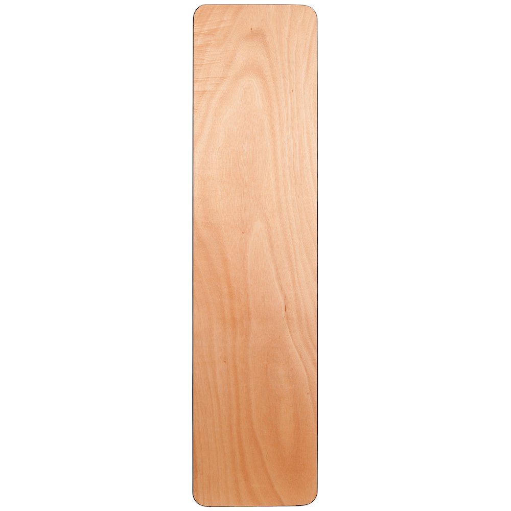 6-Foot Wood Folding Table with Smooth Clear Coated Finished Top. Picture 10