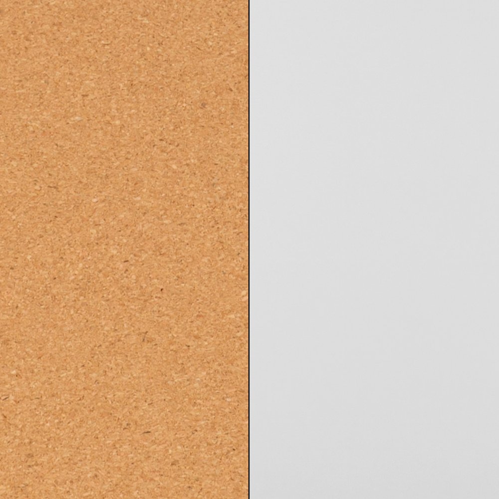 Reversible Mobile Cork Bulletin Board and White Board with Pen Tray, 53"W x 62.5"H. Picture 15
