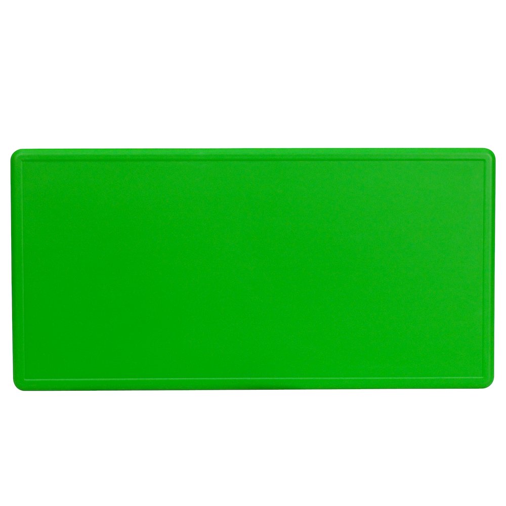 24''W x 48''L Rectangular Green Plastic Height Adjustable Activity Table. Picture 3