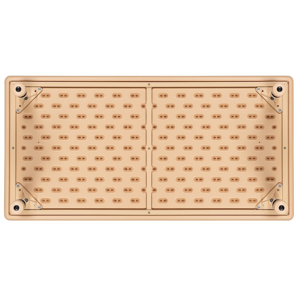 24"W x 48"L Rectangular Natural Plastic Height Adjustable Activity Table. Picture 9