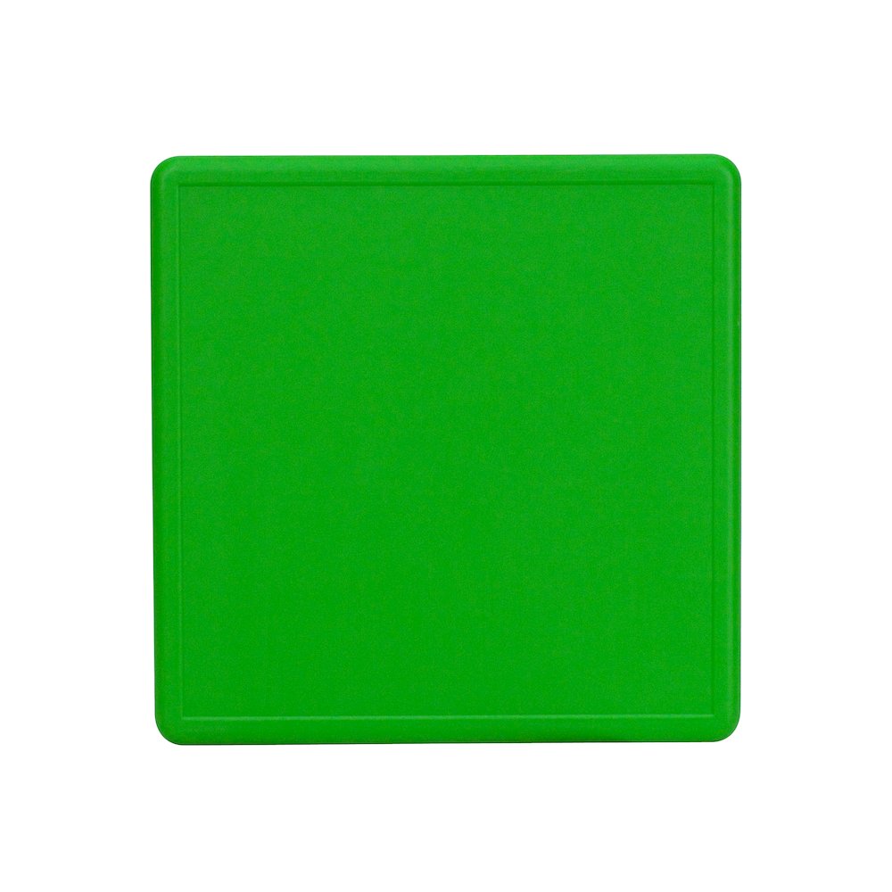 24'' Square Green Plastic Height Adjustable Activity Table. Picture 3