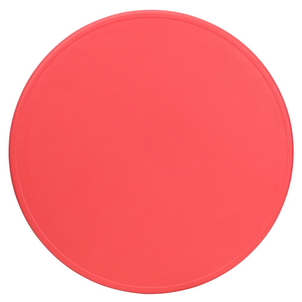 45'' Round Red Plastic Height Adjustable Activity Table. Picture 3