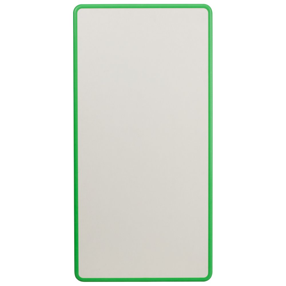 23.625''W x 47.25''L Green Plastic Height Activity Table with Grey Top. Picture 10