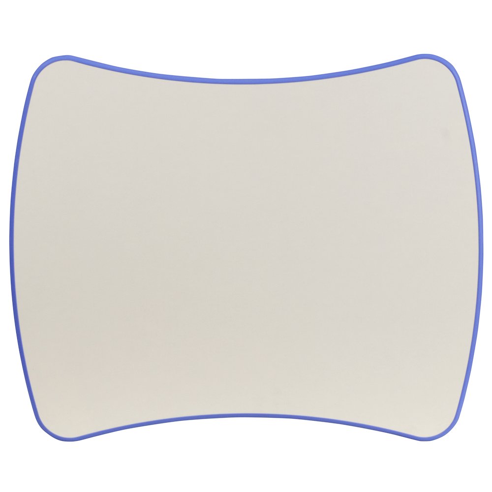 21.875''W x 26.625''L Blue Plastic Height Activity Table with Grey Top. Picture 8