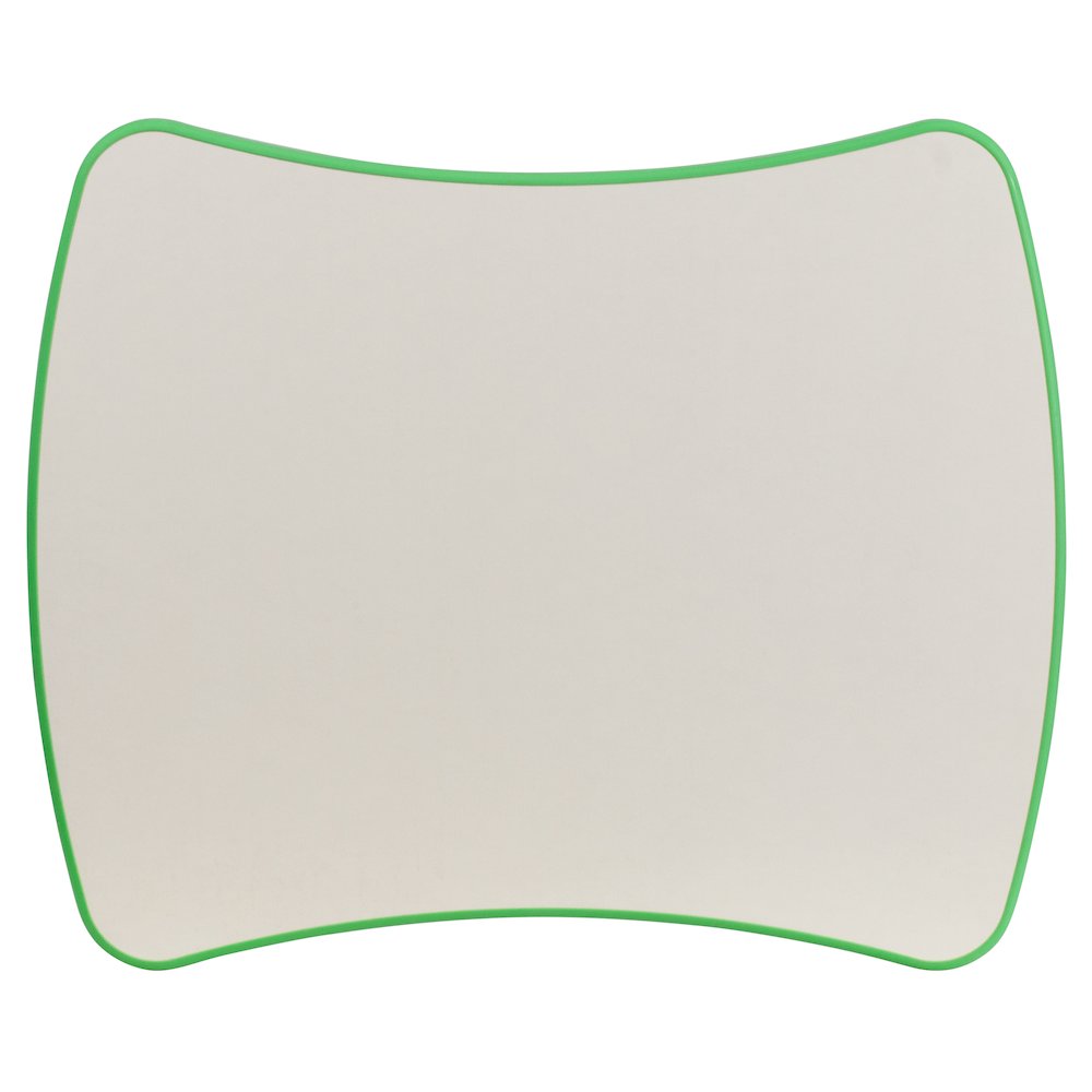 21.875''W x 26.625''L Green Plastic Height Activity Table with Grey Top. Picture 5