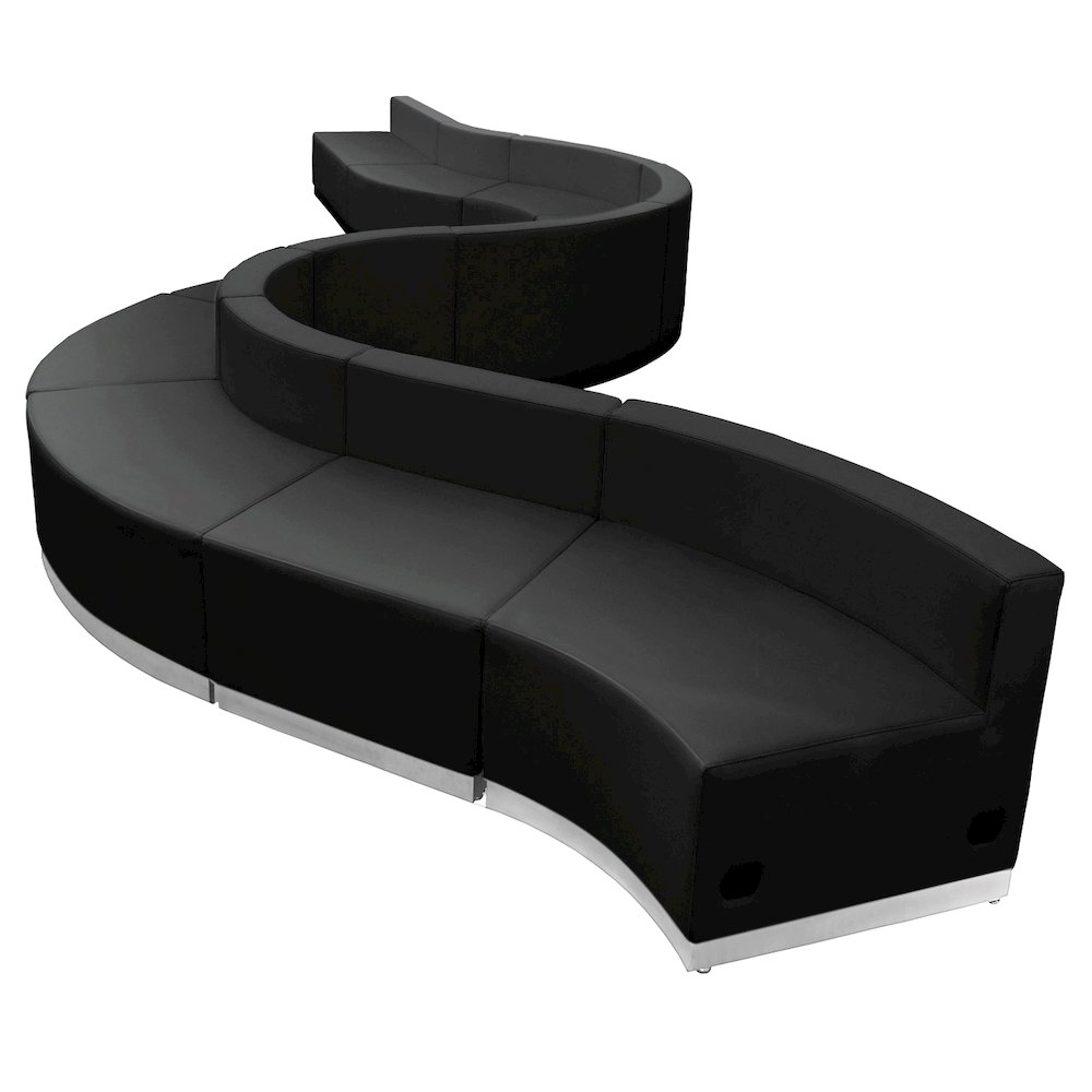 Black - LeatherSoft Reception Configuration, 10 Pieces. Picture 1