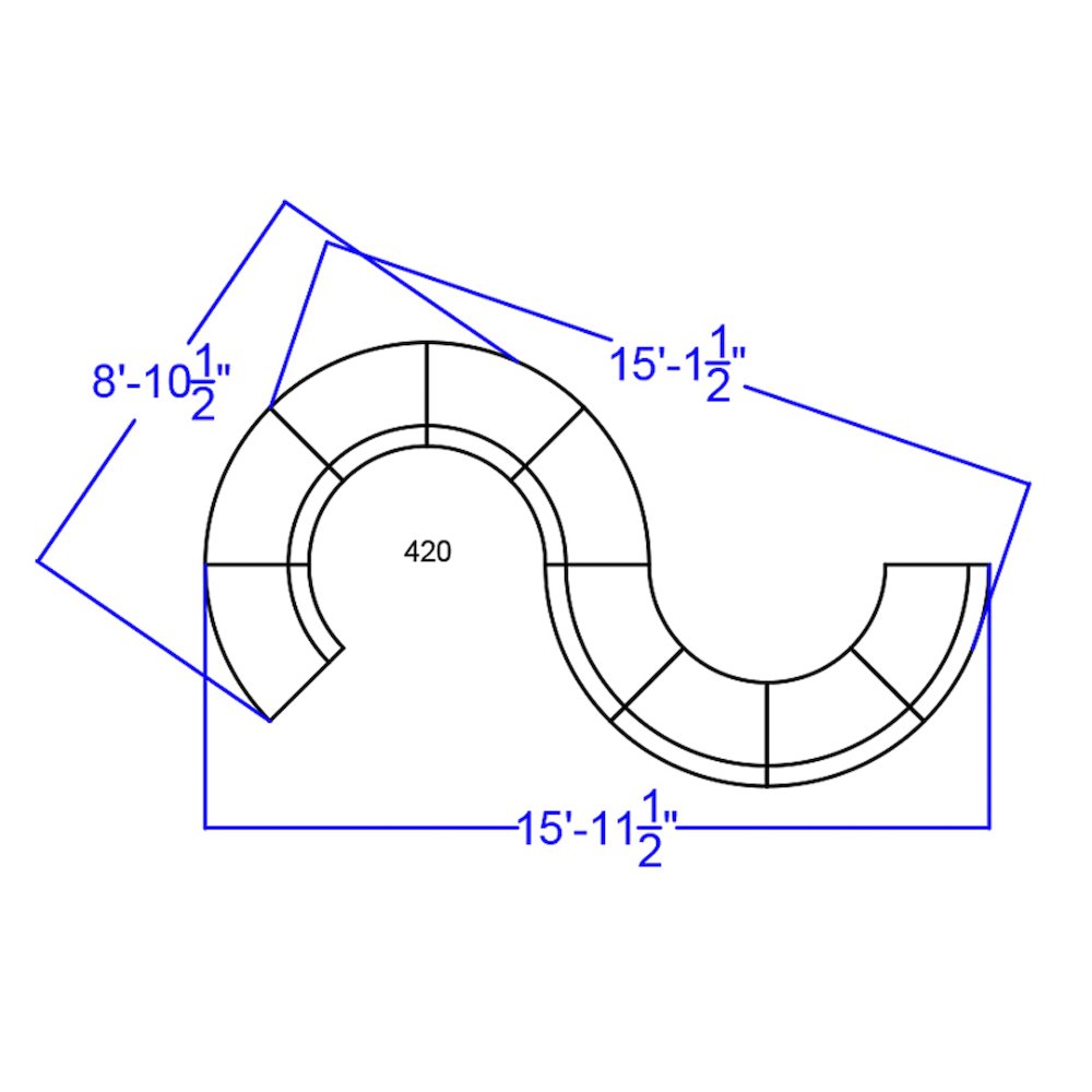Black - LeatherSoft Reception Configuration, 9 Pieces. Picture 2