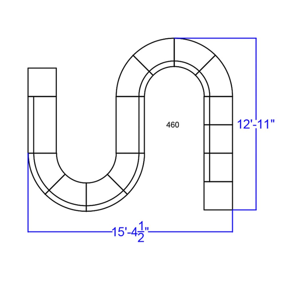 Black LeatherSoft Reception Configuration, 15 Pieces. Picture 2