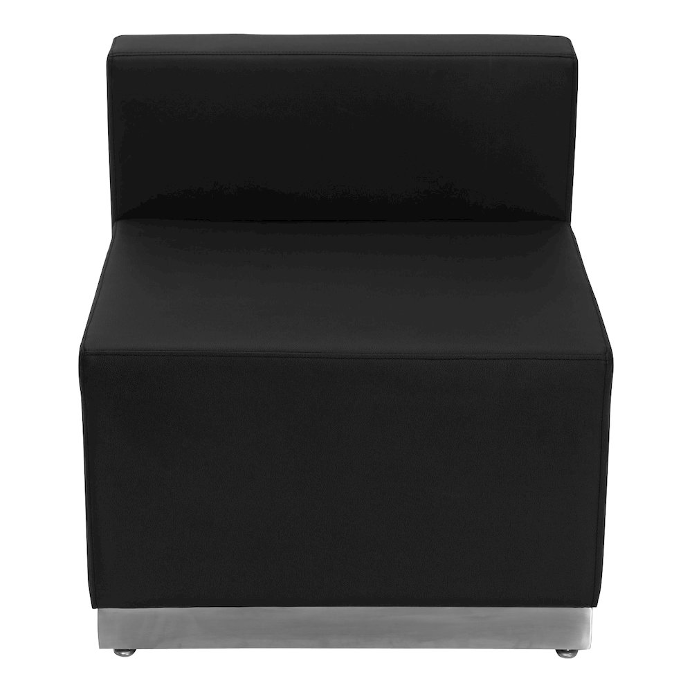 Black Leather- Soft Reception Configuration, 8 Pieces. Picture 2