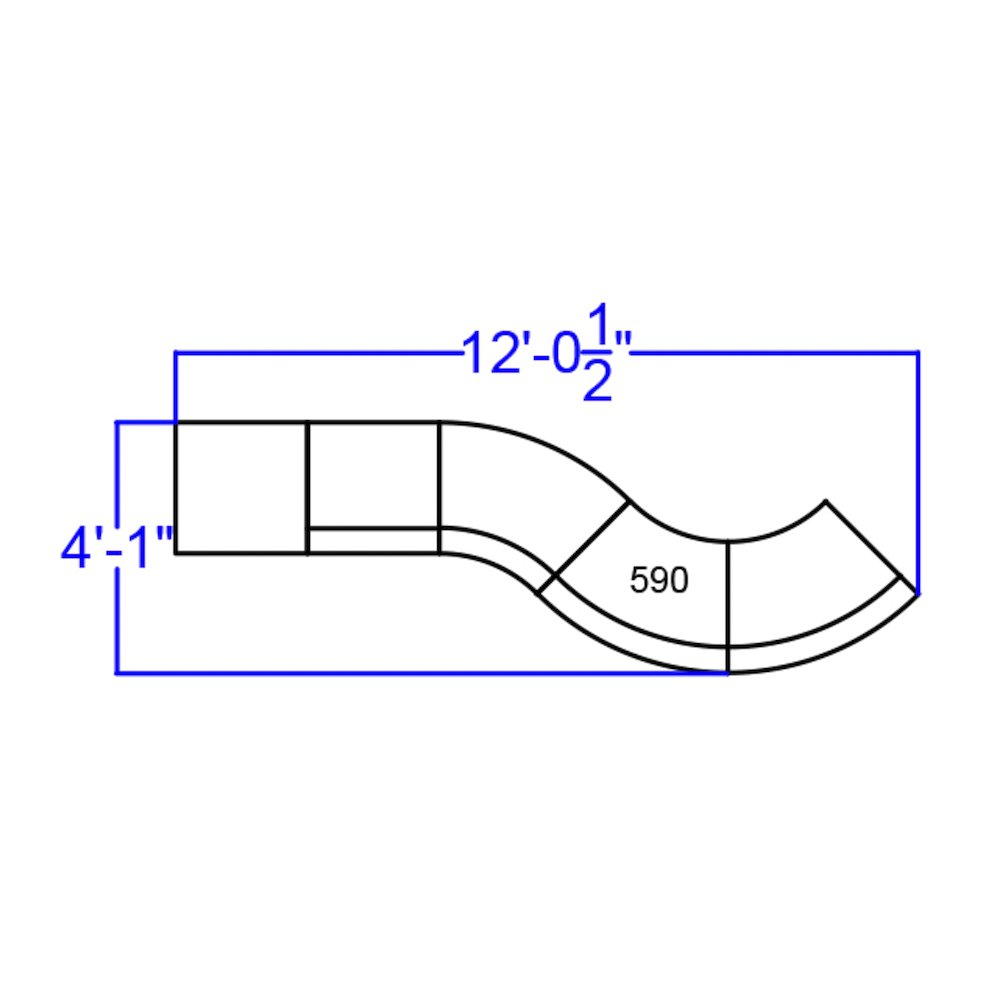 Black LeatherSoft Reception Configuration, 5 Pieces. Picture 2