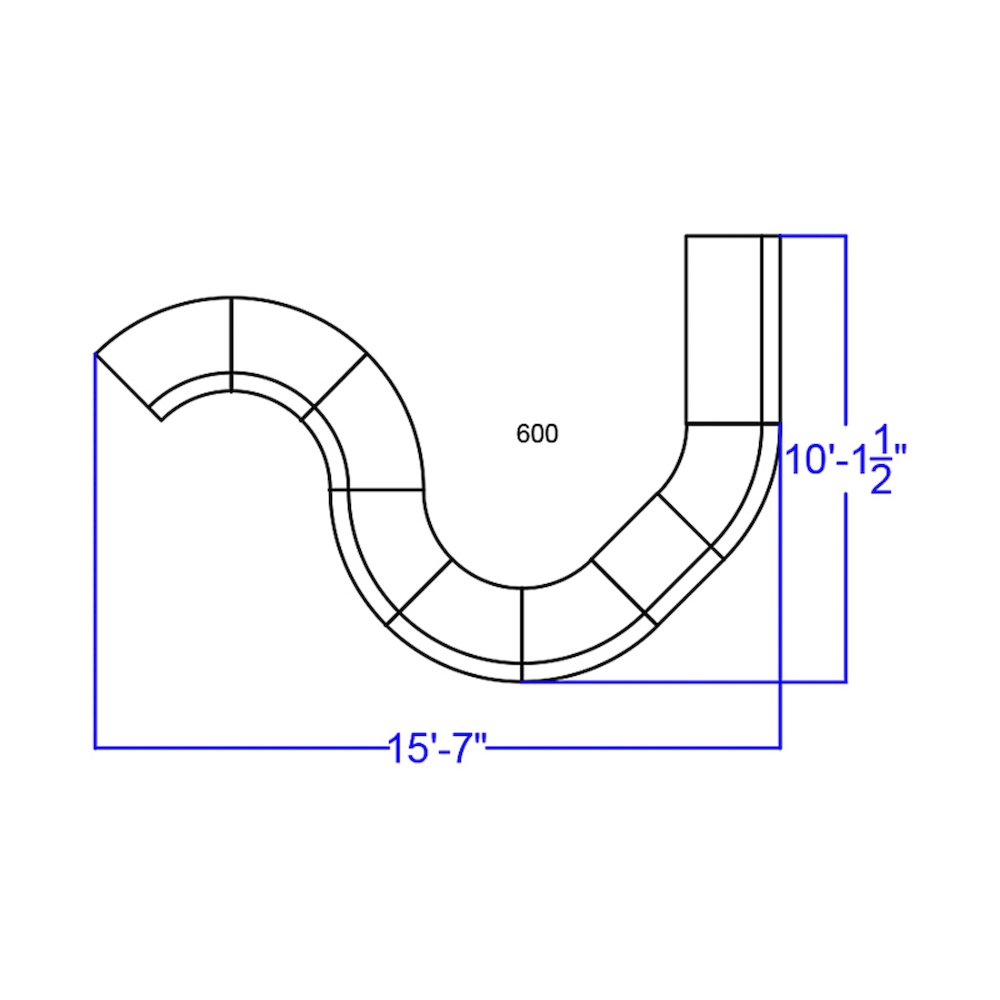 Alon Black LeatherSoft Reception Configuration, 9 Pieces. Picture 3