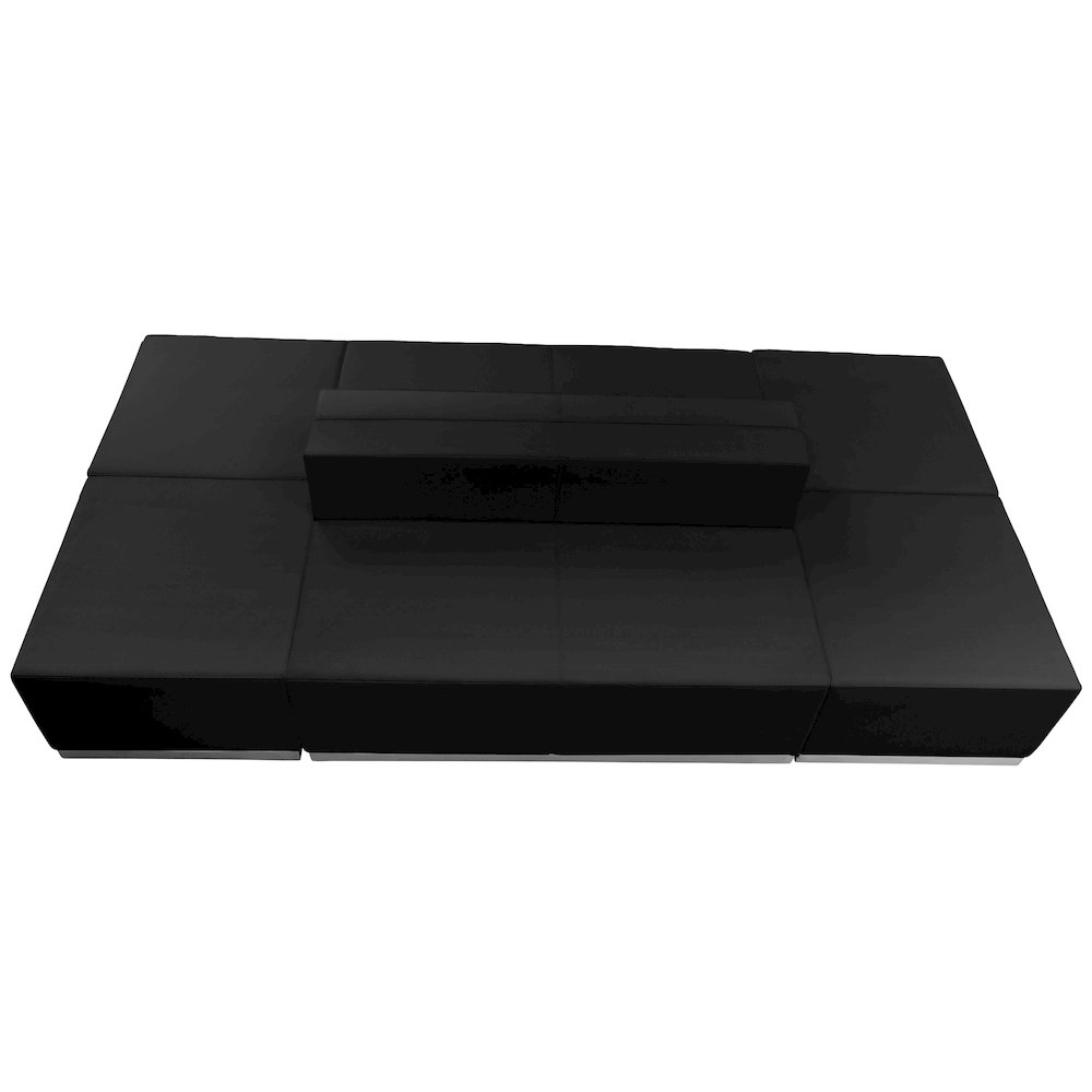 Alon Black LeatherSoft Reception Configuration, 6 Pieces. Picture 6