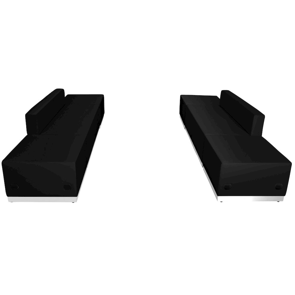 Alon Black LeatherSoft Reception Configuration, 6 Pieces. Picture 5