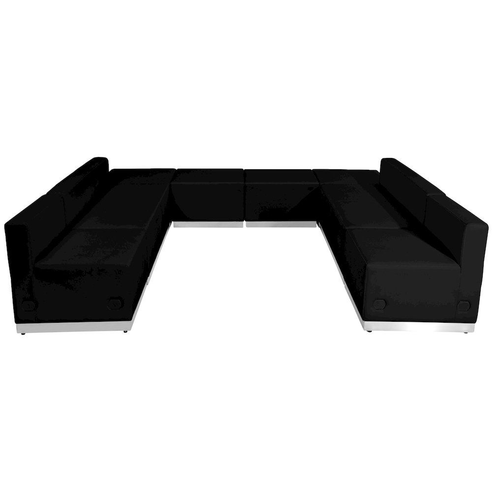 Alon Black LeatherSoft Reception Configuration, 8 Pieces. Picture 7