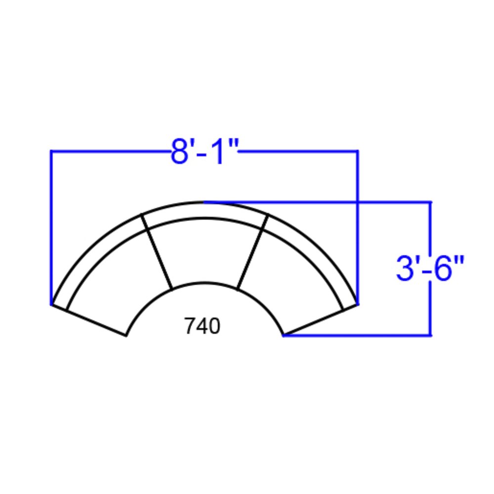 Alon Black LeatherSoft Reception Configuration, 3 Pieces. Picture 2