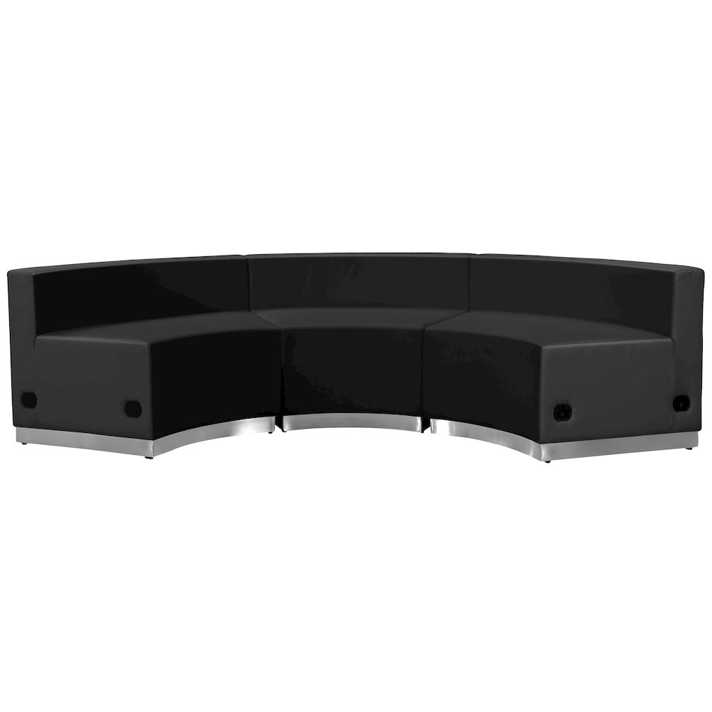 Alon Black LeatherSoft Reception Configuration, 3 Pieces. Picture 6