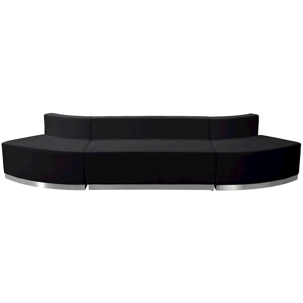 Alon Black LeatherSoft Reception Configuration, 3 Pieces. Picture 1