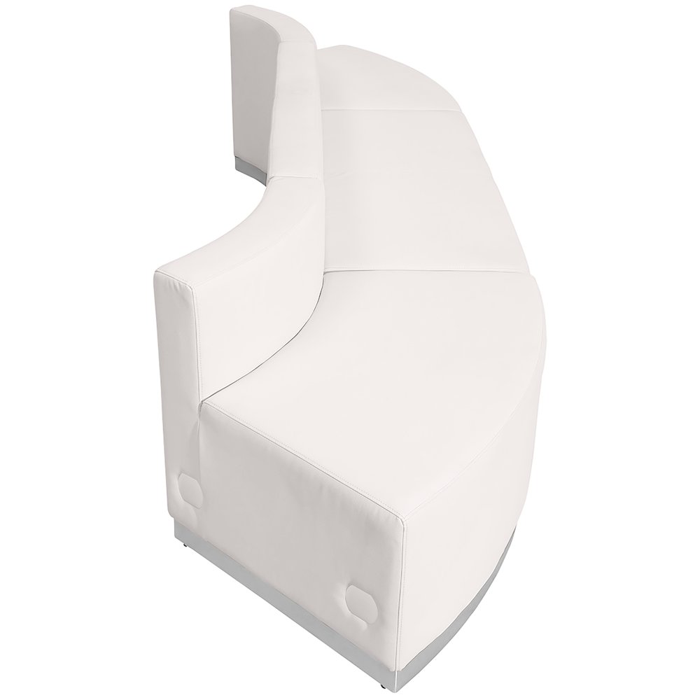 Alon Melrose White LeatherSoft Reception Configuration, 3 Pieces. Picture 5