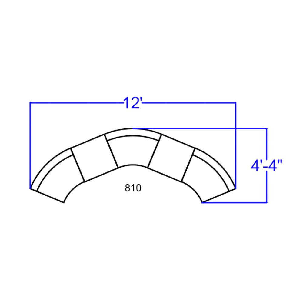 Alon Black LeatherSoft Reception Configuration, 5 Pieces. Picture 2