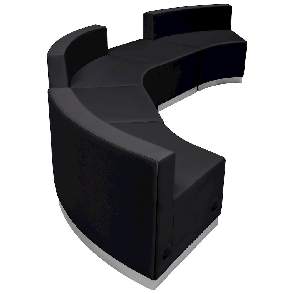 Alon Black LeatherSoft Reception Configuration, 5 Pieces. Picture 5
