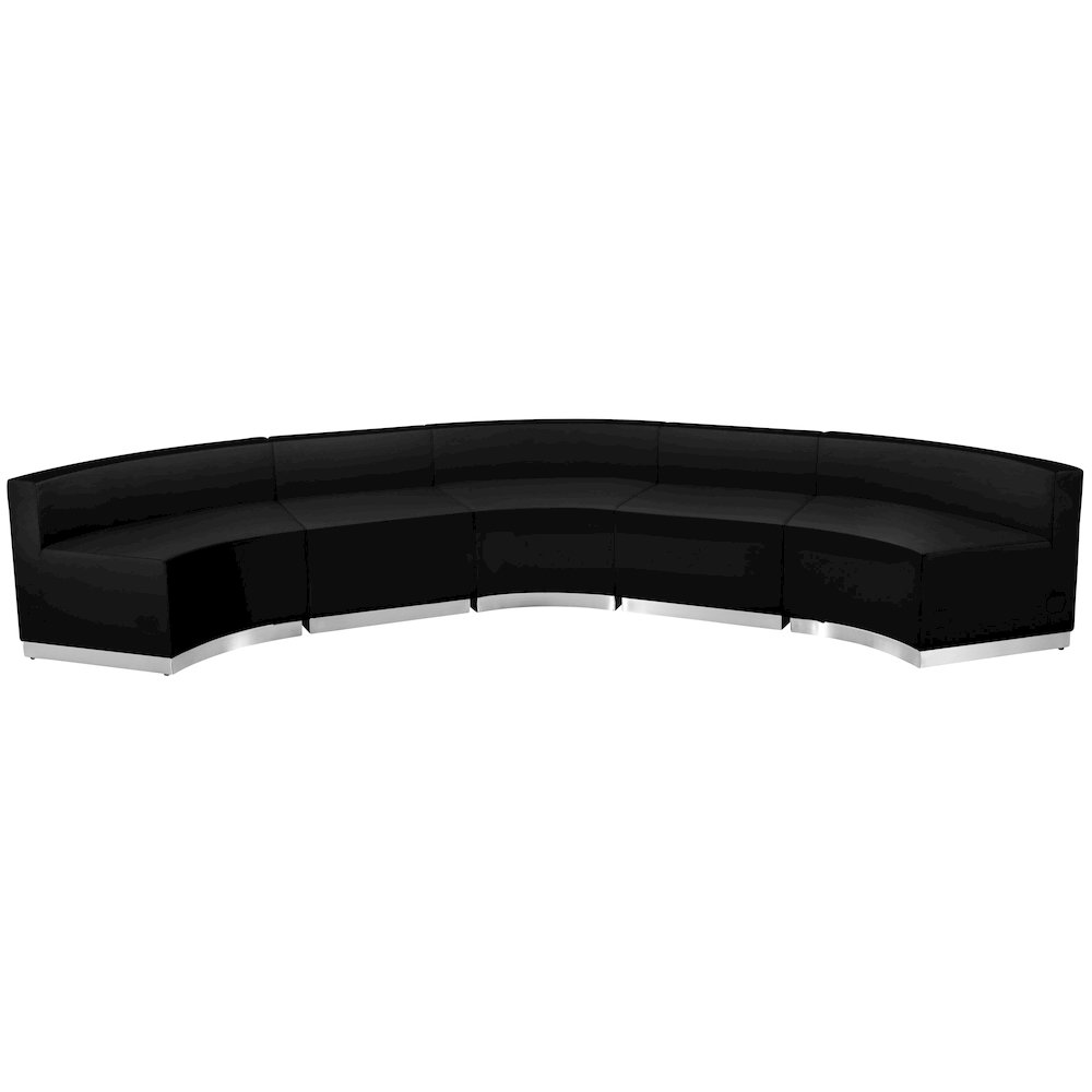 Alon Black LeatherSoft Reception Configuration, 5 Pieces. Picture 6