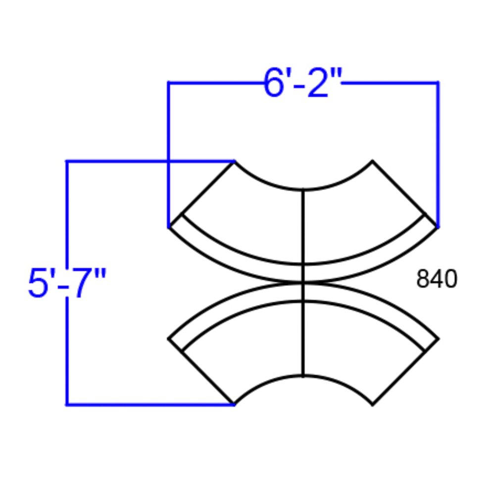 Alon Black LeatherSoft Reception Configuration, 4 Pieces. Picture 2