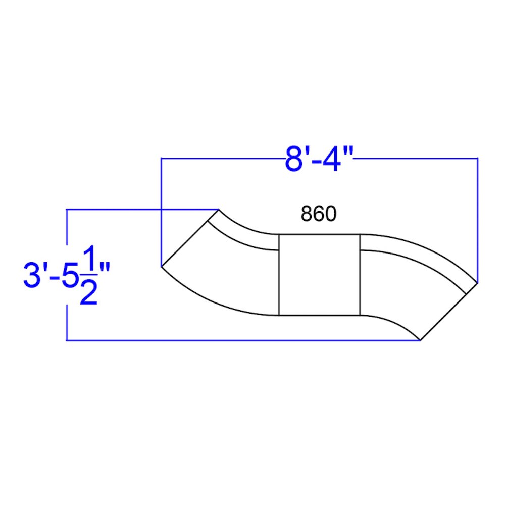 Alon Black LeatherSoft Reception Configuration, 4 Pieces. Picture 3