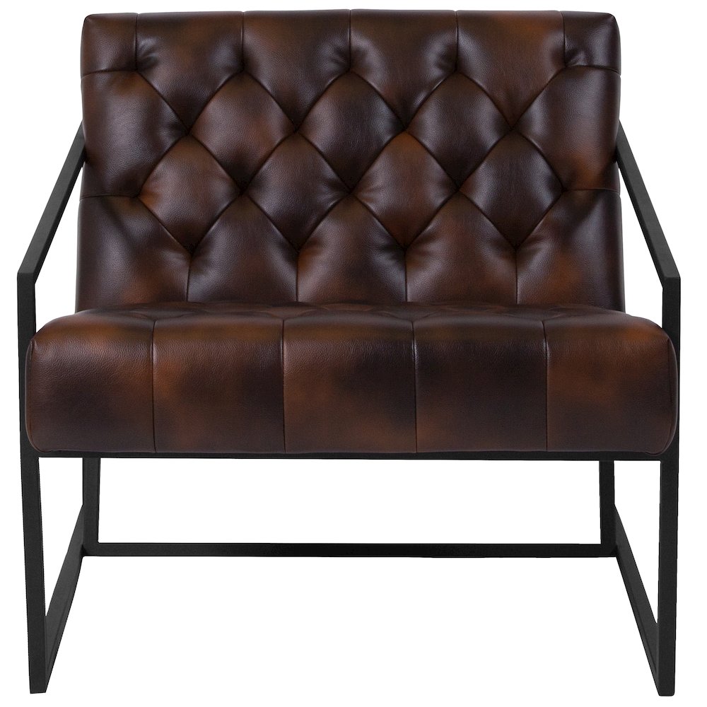Madison Bomber Jacket LeatherSoft Tufted Lounge Chair. Picture 14