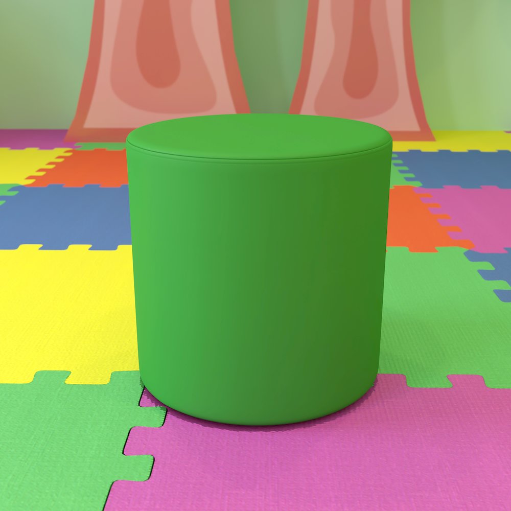 Soft Seating Circle for Classrooms and Common Spaces - 18" Seat Height (Green). Picture 3