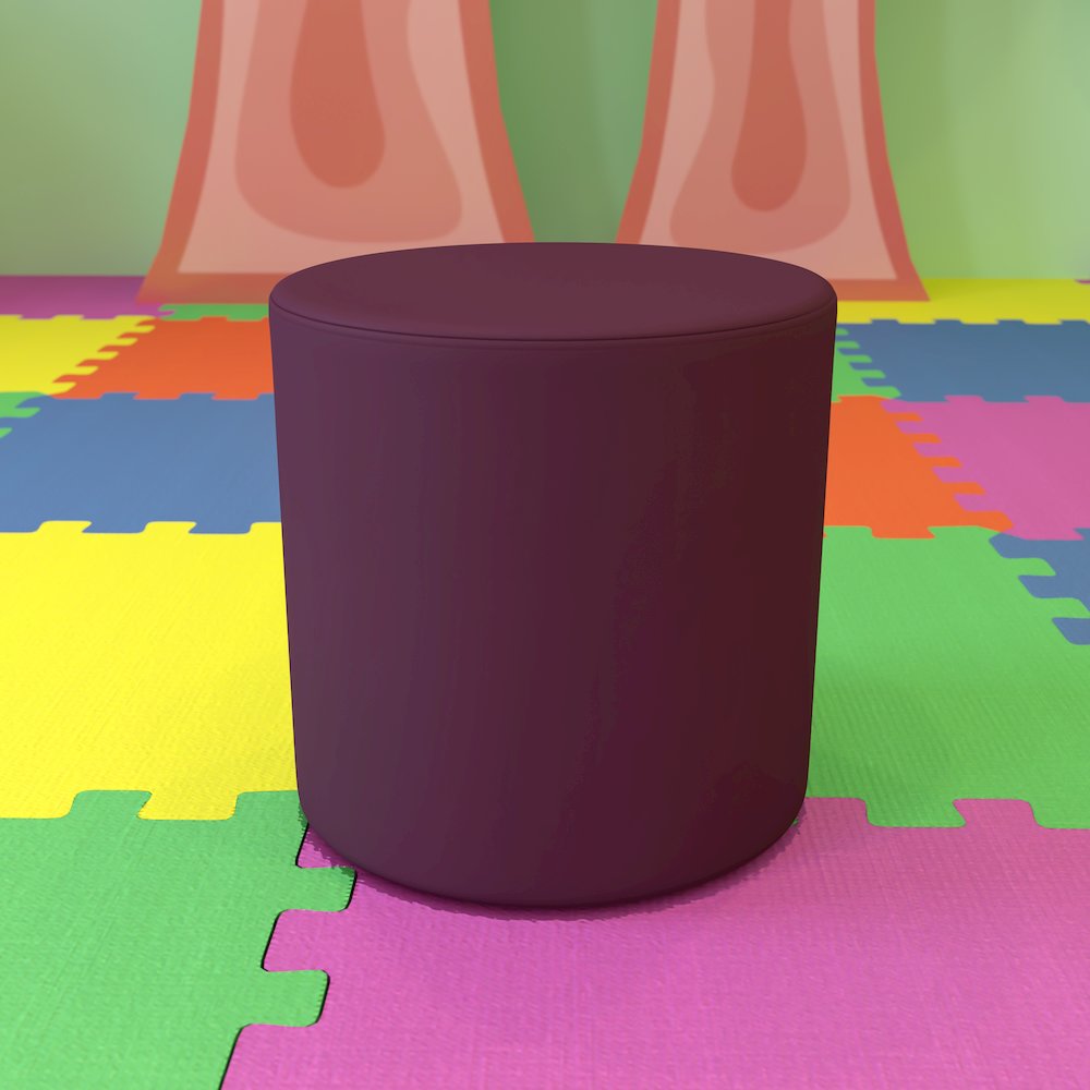 Soft Seating Circle for Classrooms and Common Spaces - 18" Seat Height (Purple). Picture 3