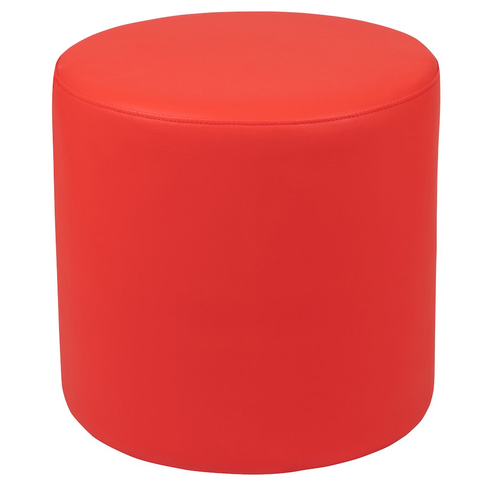 Soft Seating Circle for Classrooms and Common Spaces - 18" Seat Height (Red). Picture 1