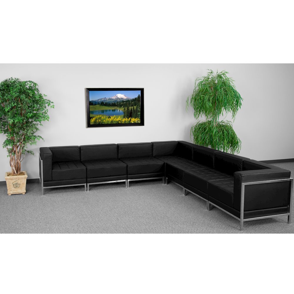 Imagination Black LeatherSoft Sectional Configuration, 7 Pieces. Picture 2