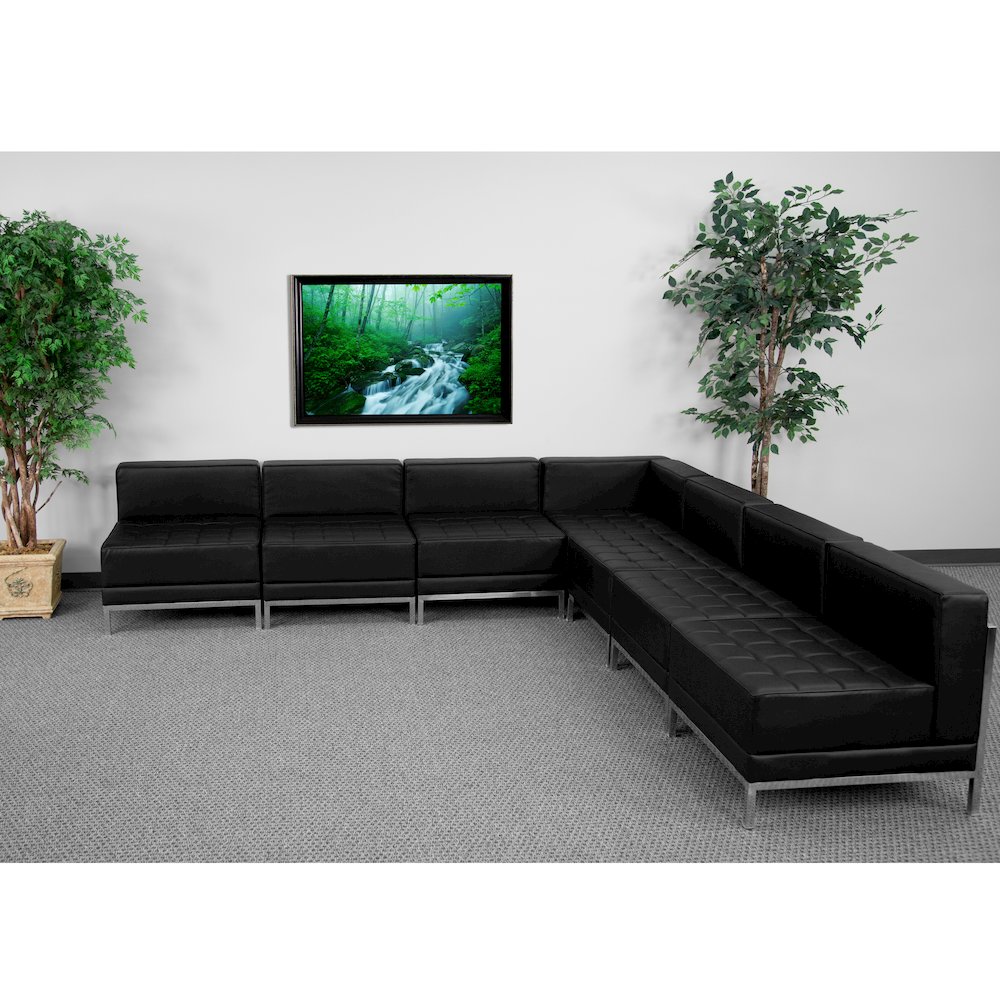 Imagination Black LeatherSoft Sectional Configuration, 7 Pieces. Picture 2