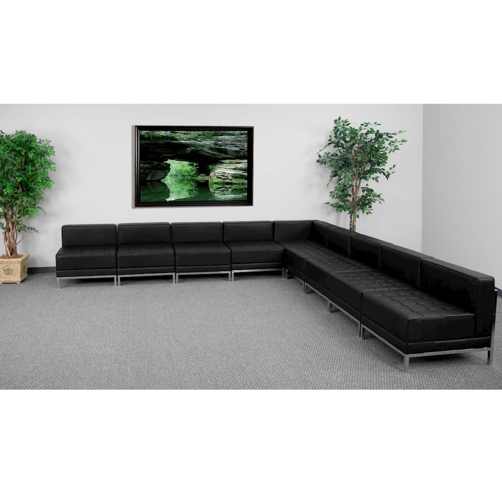 Imagination Black LeatherSoft Sectional Configuration, 9 Pieces. Picture 2