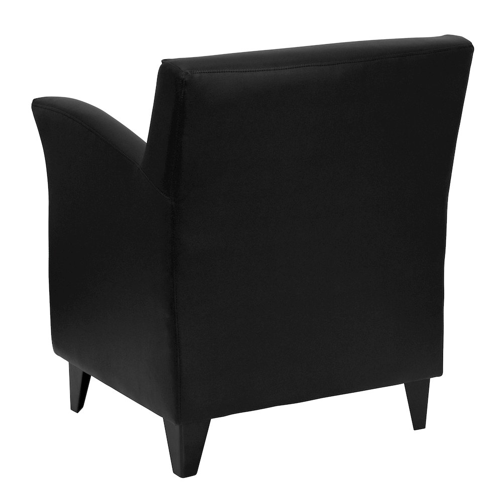 Roman Black LeatherSoft Lounge Chair. Picture 2