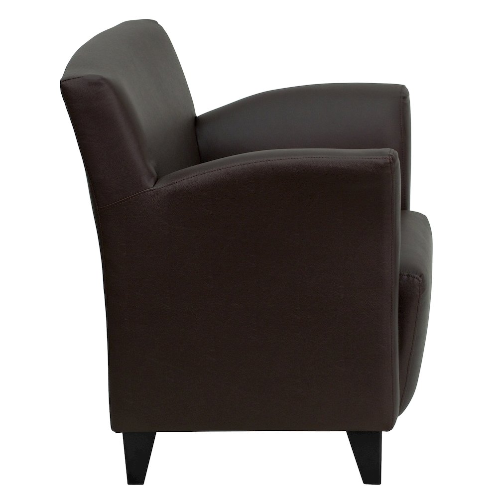 Roman Brown LeatherSoft Lounge Chair. Picture 3