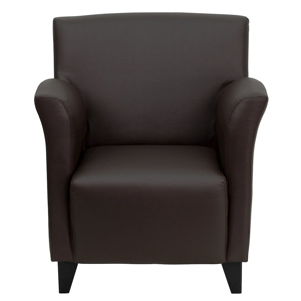 Roman Brown LeatherSoft Lounge Chair. Picture 4