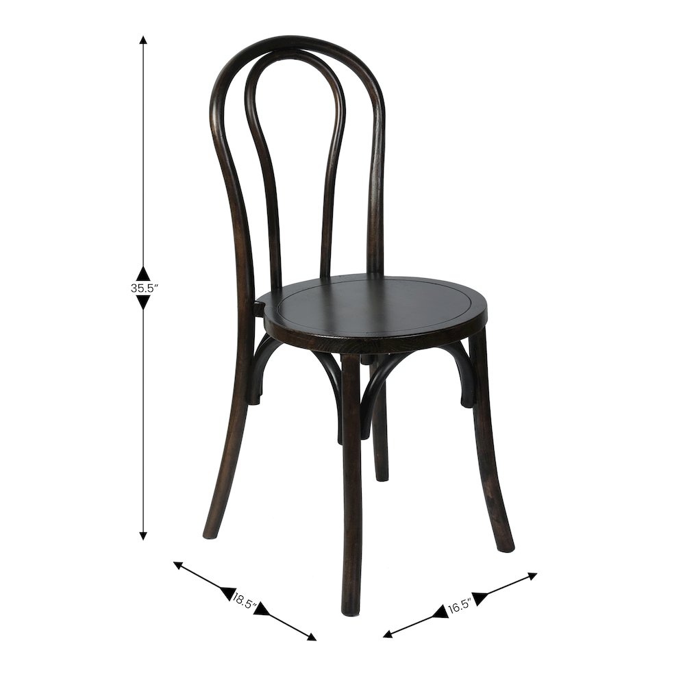 Betsy Early American Thonet Style Solid Wood Stackable Dining Chair. Picture 5