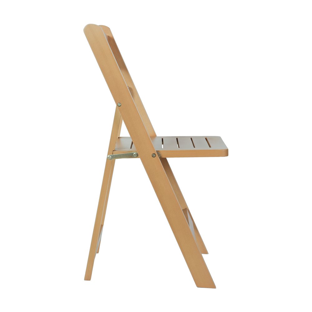 Holden Commercial Grade Oak Solid Wood Folding Dining Chair. Picture 9