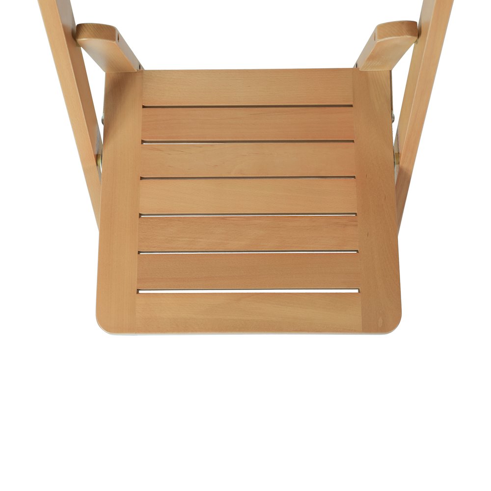 Holden Commercial Grade Oak Solid Wood Folding Dining Chair. Picture 11